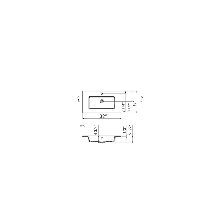 Armoire de salle de bain Collection Paulus, Blanc, 32", Mat