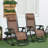 Set Of 2 Foldable Reclining Zero Gravity Lounge Rocker With Pillow