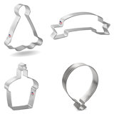 CookieCutter.com 4 -Piece Non-Stick Cookie Cutter