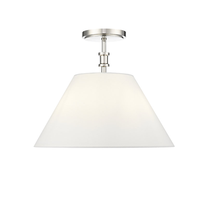 Plafonnier semi-encastré 3 lumières Adorra, Nickel poli