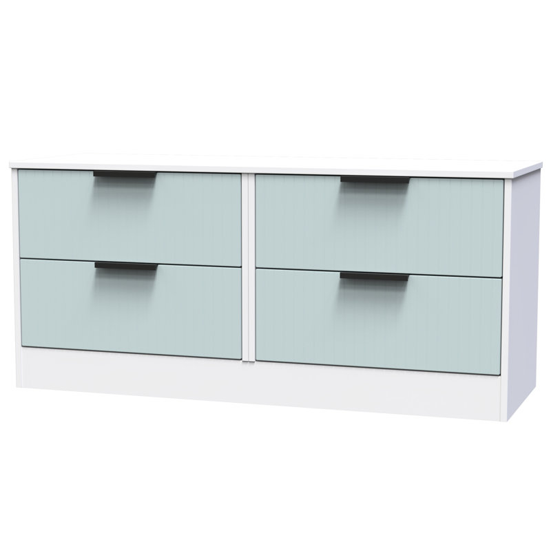 Berklie 4 Drawer Bed Box (Ready Assembled), Duck/White