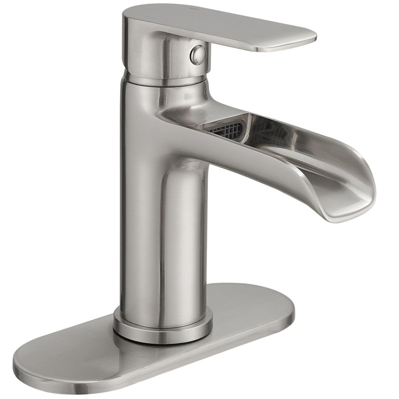 Waterfall Single Handle Single Hole Modern Bathroom Faucet