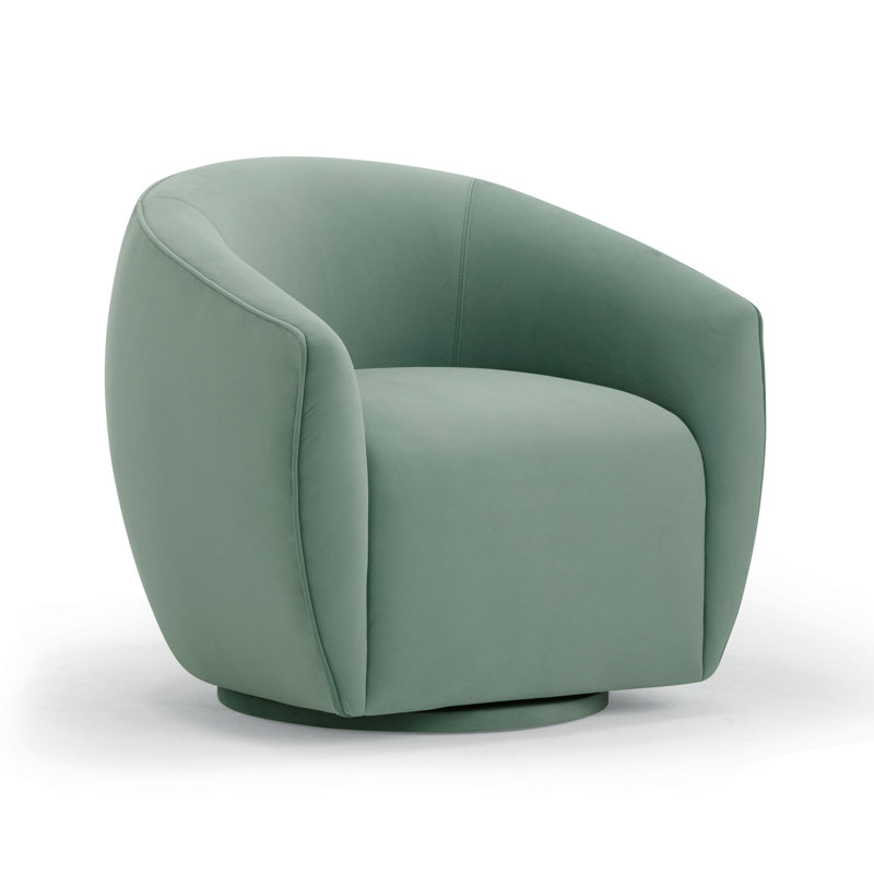 Velvet Swivel Chair, Sea