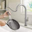 Robinet de cuisine KRAUS Oletto Touch avec douchette extractible en acier inoxydable sans taches-132962269