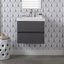 Meuble-lavabo simple 24,5 po avec plateau en marbre de culture 24,5 po-212170700
