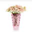 Vases de table en verre rose Pyramid