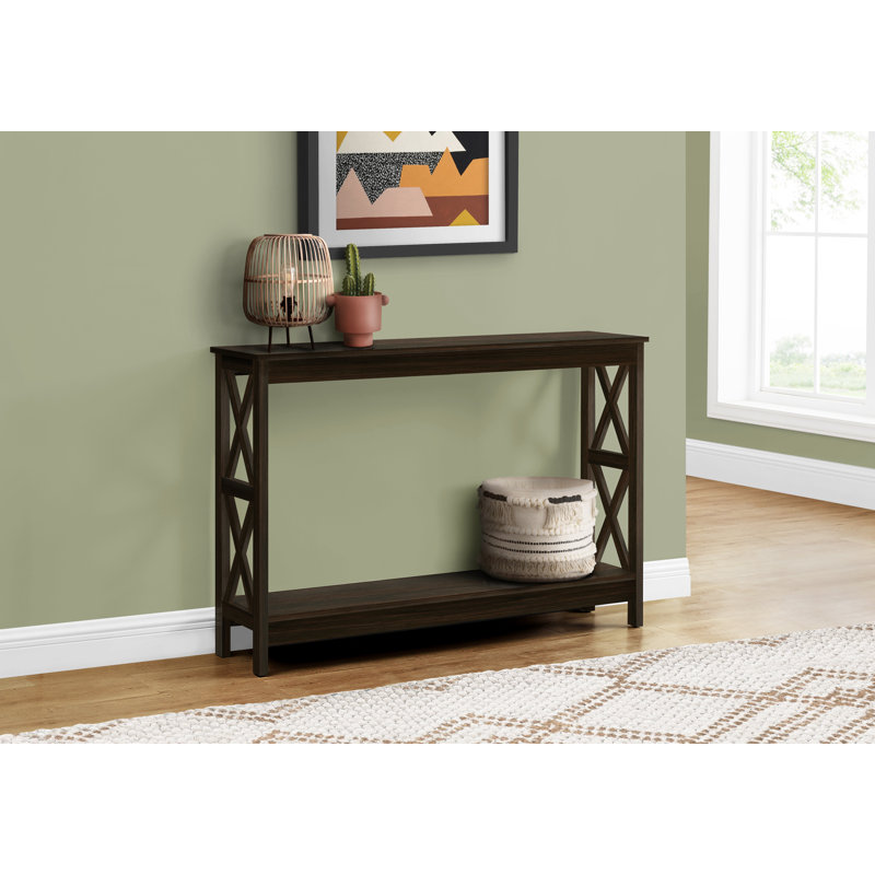 Contemporary Modern Accent Console Table, Espresso