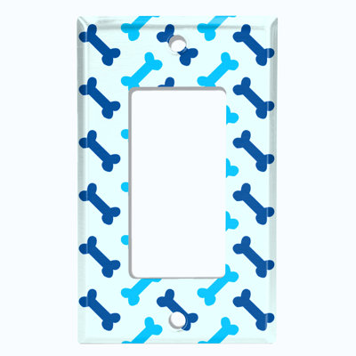 Patterned 1 - Gang Toggle Light Switch Standard Wall Plate