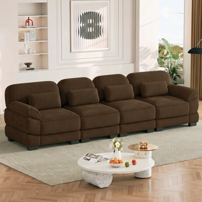 132.3 " Corduroy Sofa