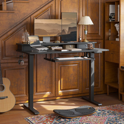 Broviak Adjustable Metal Base Standing Desk
