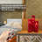 Acrylic Flameless Pillar Candles with Embedded Star String and Remote (Set of 5)