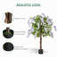 110cm Faux Flowering Tree in Pot