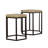 Coaster Furniture Adger 2-piece Hexagonal Nesting Tables Natural and Black