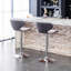 Tabouret de bar pivotant rembourré en velours Masaccio-393791266