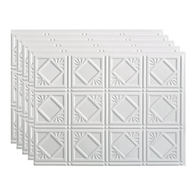 FASÄDE Traditional Style/Pattern 4 Decorative Vinyl Backsplash 15 sq ft Kit