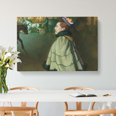 Woman at the Champs-Elysees by Louis Anquetin - Wrapped Canvas