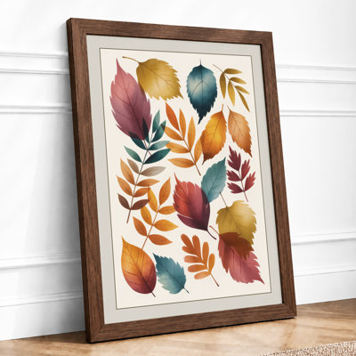 Autumn Leaves Arranged Botanical - Print
