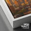 «Urban Urbanline Cityscape at Golden Hour with Warm Sunlight», reproduction d'art sur toile encadrée-961085260-961085251