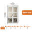 Portes pliantes 36 po x 80 po (porte de garde-robe double 18 po x 80 po) Porte de garde-robe en verre givré 3-Lite avec trousse de quincaillerie, portes intérieures pliantes pré-assemblées pour garde-manger / avec surface en PVC, qualité de fabrication solide et installation facile-119770005-119770004