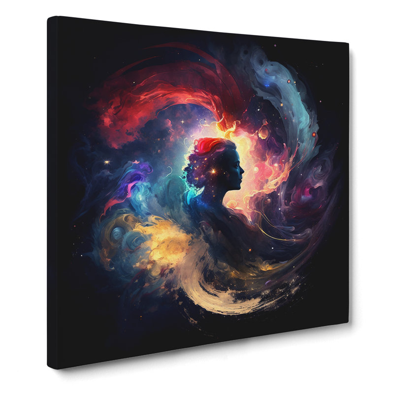 Galaxy Gestural Art - Print