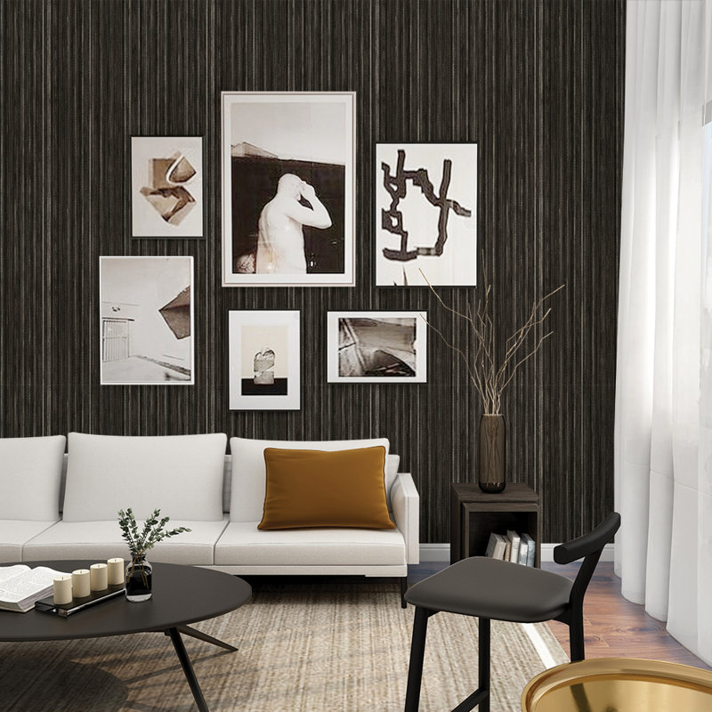 Marshawn 16.5' L x 20.5" W Textured Peel and Stick Wallpaper Roll, Blue, 16.5' L x 20.5" W