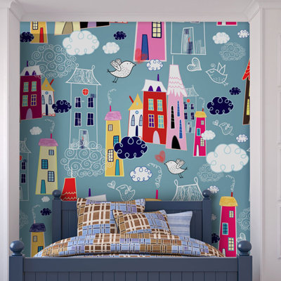 City Among the Clouds 309cm x 400cm Wallpaper