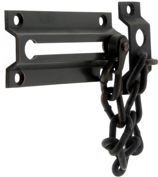 Solid Brass Chain Door Guard, Oil-Rubbed Bronze