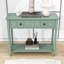 Console Charmie en bois avec deux tiroirs et tablette ouverte pour le salon-1854123820