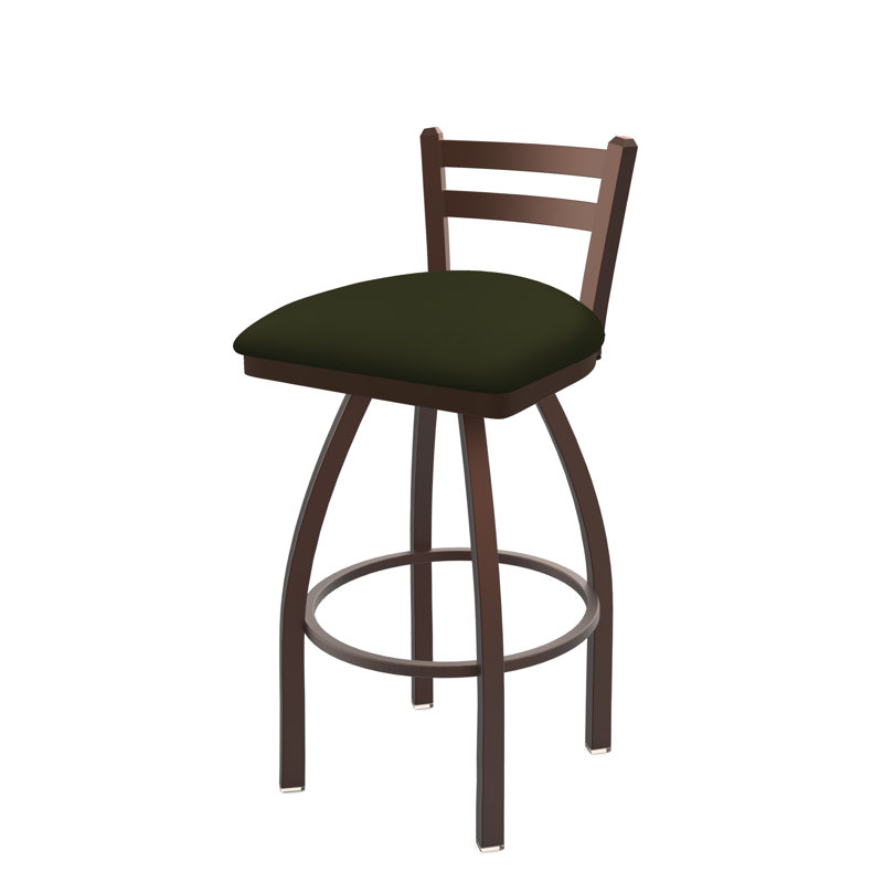 Tabouret de bar et de comptoir 411 Jackie, Vinyle - pin Canter, Bronze, Tabouret de comptoir (assise de 25 po de hauteur)