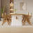 Brown Rectangular Solid Wood Dining Table-758586037
