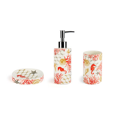 Ceramic Bathroom Accessory Set