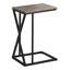 Table d'appoint, en forme de C, bout, côté, collation, salon, chambre à coucher, métal, stratifié-426354134