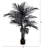 4Ft. Artificial Halloween Black Golden Cane Tree