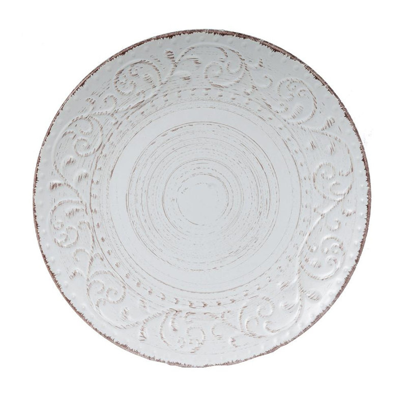 Rustic Flare Salad Plates - Set of 4 - Cream