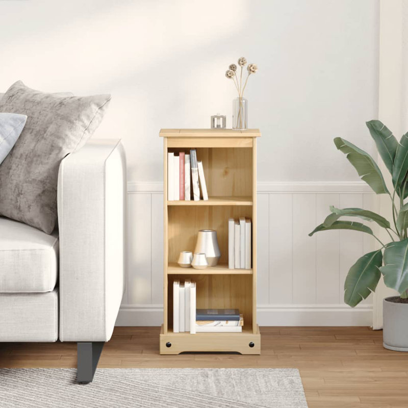 Athos 100cm H x 46cm W Solid Wood Bookcase