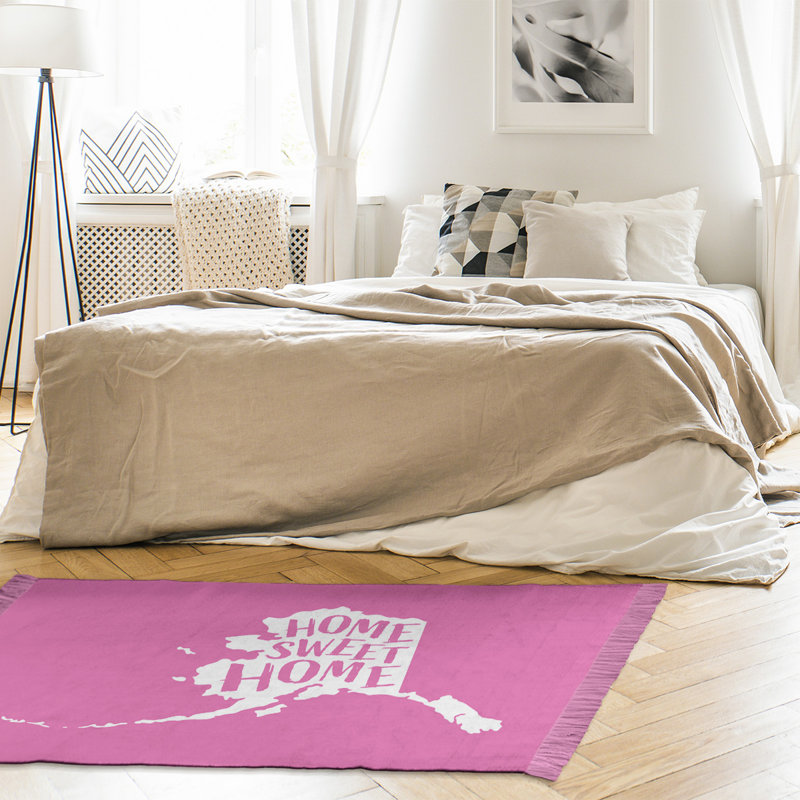 Tapis à aire rose alaska