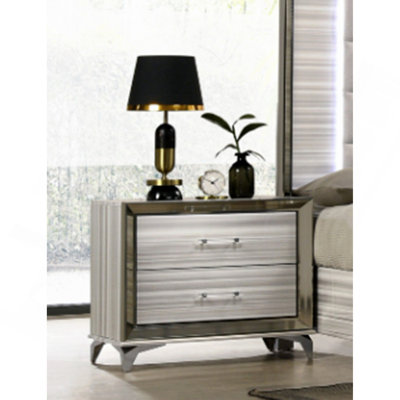 Table de chevet blanche Star