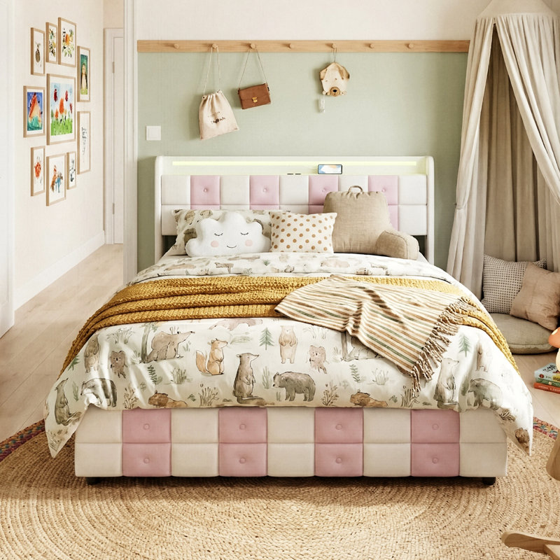 Upholstered Bed, European Double (140 x 200 cm)