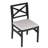 Solid Wood Cross-Back Dining Chair – choose Natural or Black Frame, Upholstered Seat, Easy 5-min Assembly – Xenia Dining Chair-114553119