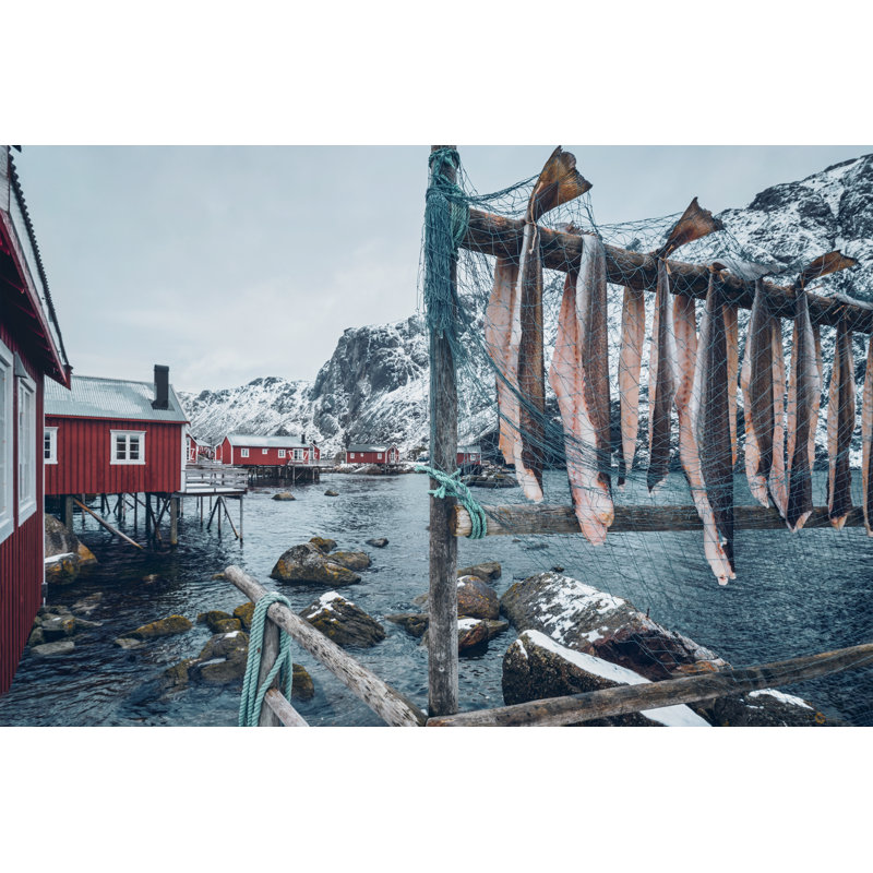 Fishing Village In Norway by F9photos - Wrapped Canvas Print, 30cm H x 46cm W