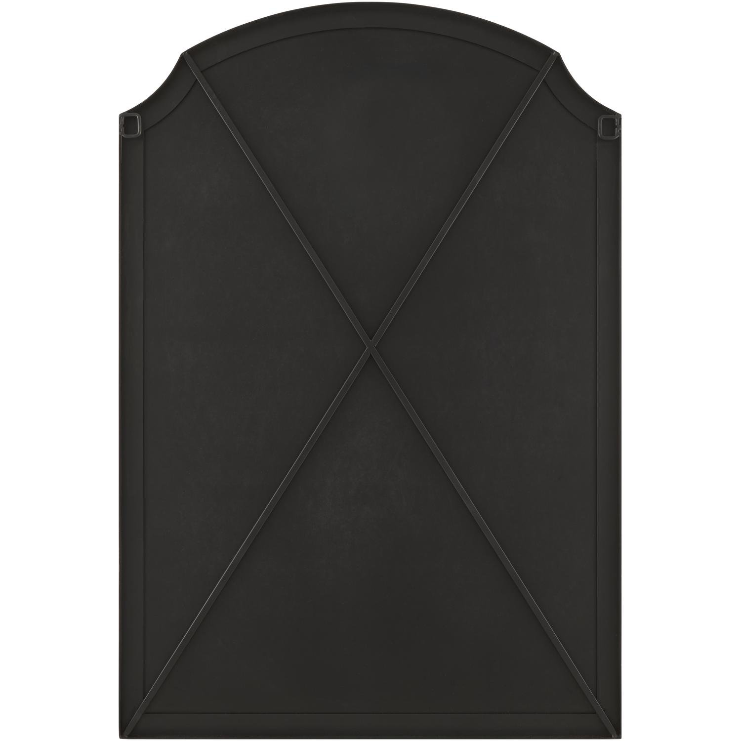 52" Accent Mirror, Matte Black, 35" x 24"
