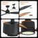 Emidia Standard Ceiling Fan with LED Lights Indoor
