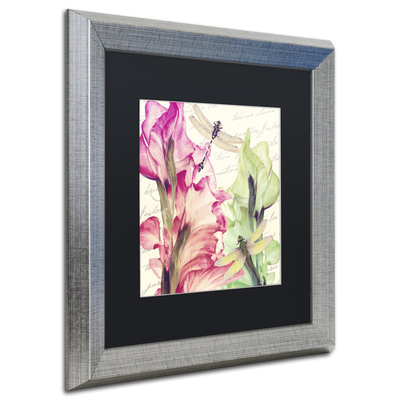 Jadaya «Dragonfly Morning II», impression encadrée, Noir, H 16 po x l 16 po x P 0,5 po