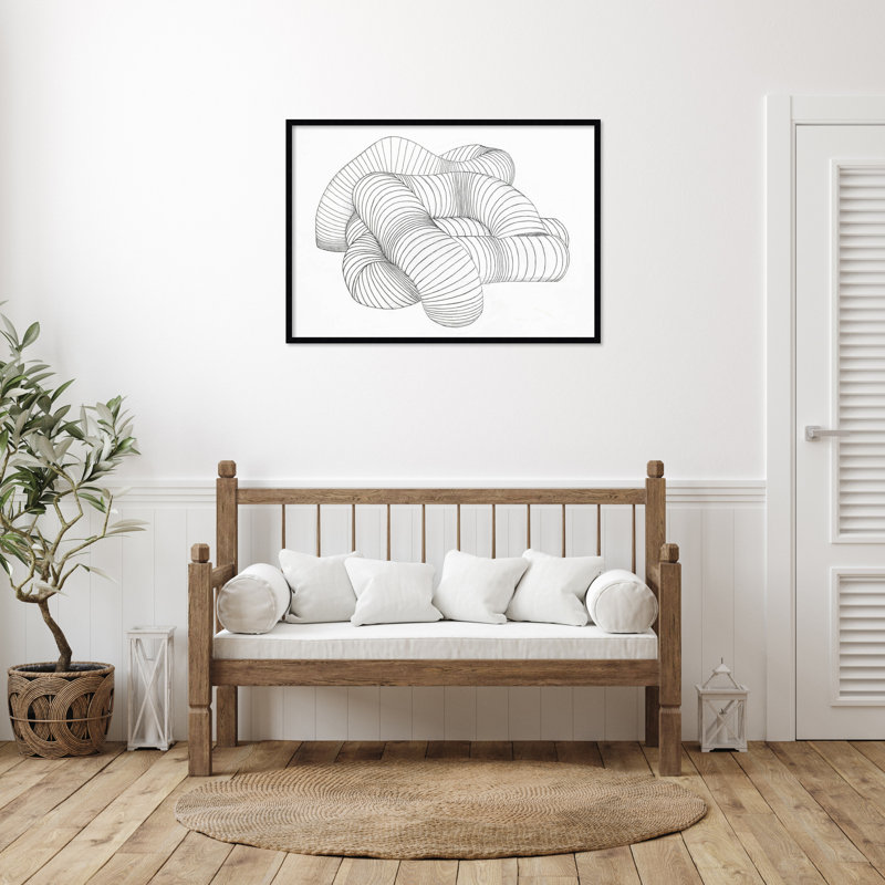 «Grudie Hydro Pipes» encadré sur papier par Alex Dunn, H 29 po x l 41 po x P 1 po, Noir