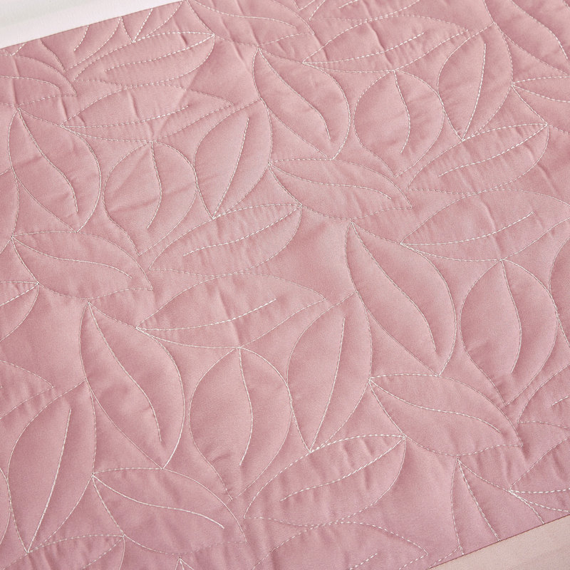 Ensemble d'édredon rose floral, Queen Size