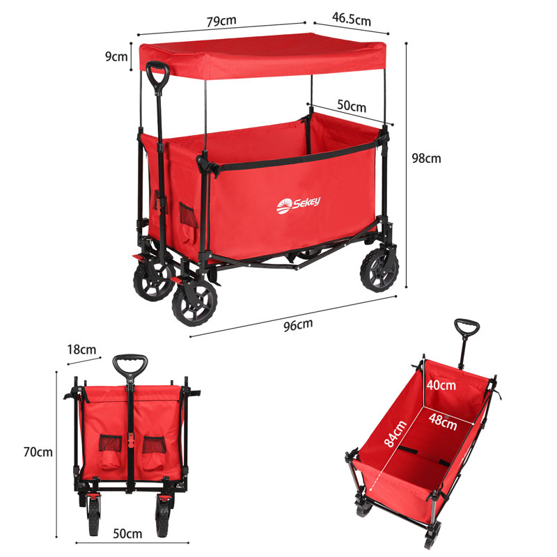 Hand Garden Carts, Red