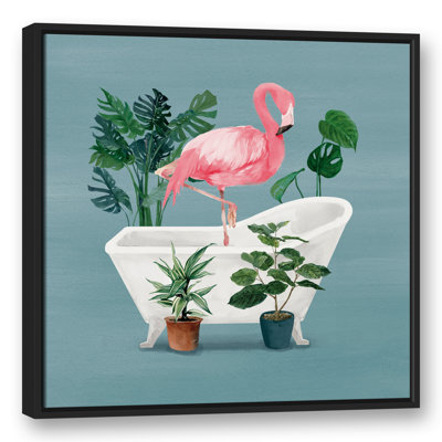 " Flamingo In The Tub "