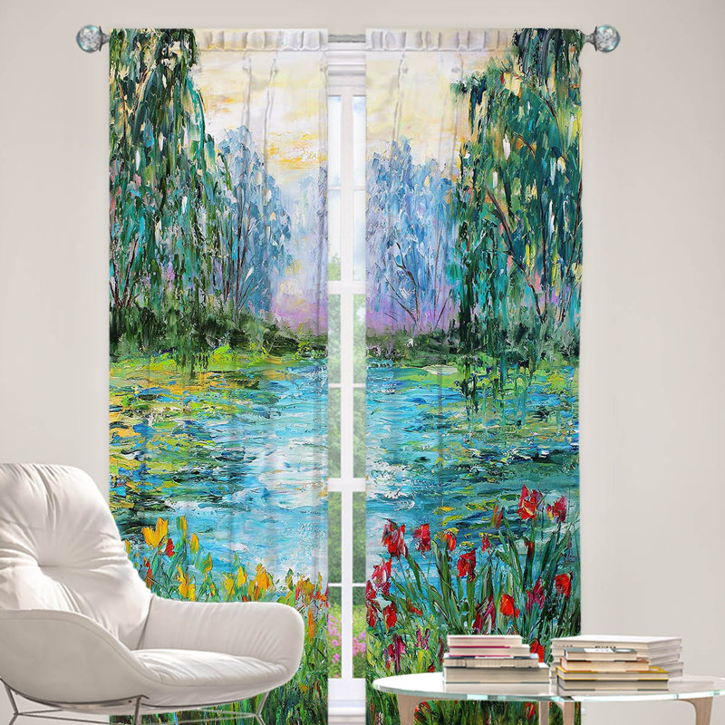 Ensemble de rideaux en polyester 2 pièces, L 20 po x L 52 po