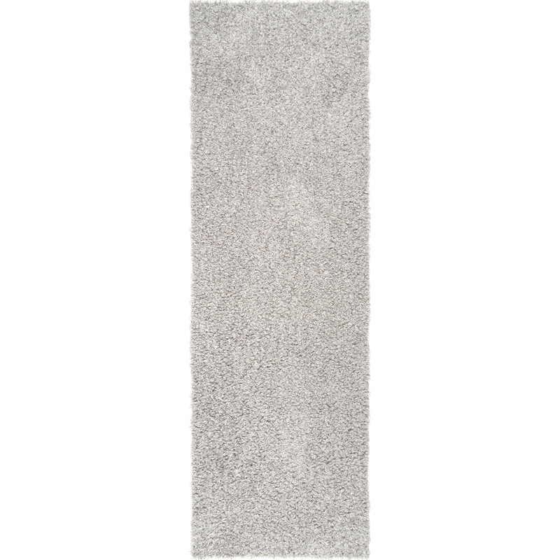 Machine Washable Light Gray Area Rug, Runner 2' 6" x 8'