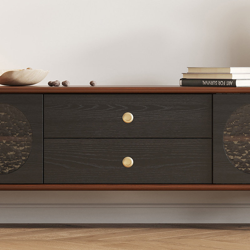 Meuble télé de luxe rétro français, 70.87"